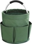 heather Cleaning Bucket Organiser Caddy with Handle Cushioned Bag for Cleaning Products Organiser. Cleaning Hamper, Cleaning Caddy with Handle, Buckets for Storage Basket Housekeeping Soft Grip(Green)