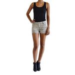 Betsey Johnson Women's Shorts (Fish Scale/Black & White, 4)