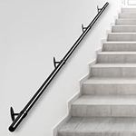 10ft Staircase Handrail Black Pipe 