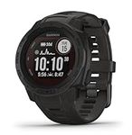 Garmin Instinct SOLAR, Rugged GPS Smartwatch, Built-in Sports Apps and Health Monitoring, Solar Charging and Ultratough Design Features, Graphite