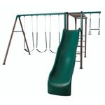 Lifetime 90143 Monkey Bar Adventure Swing Set with Wavy Slide, 9-Feet (Earthtone)