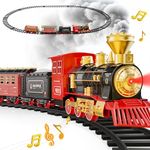 Hot Bee Train Set, Electric Train Sets for Kids, Train Set for 2 3 4 5 6 Year Old Boys, Kids Train Set, Steam Train, Trains for Kids, Model Railway Train Sets, Model Train Set, Toy Train Set