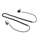 kwmobile Strap Compatible with Sony WF-1000XM5 - Silicone Cord Holder for Wireless Earphones - Black