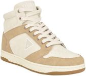 GUESS Men's Tubulo Sneaker, Light Brown/Light Natural 230, 9