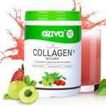 OZiva Vegan Collagen (Tangy Amla) with Biotin & Vitamin C For Brighter & Youthful Skin | Collagen Supplement For Women & Men | Plant Based Collagen Powder | Certified Vegan 200g (Pack of 1)