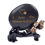 NUIBY Engraved Rocks Gift I Love You Written in Stone, I Love You Pebble for Mother's Day Father's Day Birthday, Present for Men or Women Wife Husband Boyfriend or Girlfriend