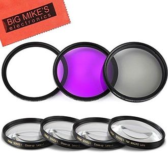 46mm 7PC Filter Set for Panasonic Lumix DMC-G7 Camera with 14-42mm, G 20mm f/1.7 II, Lumix G 25mm f/1.7, LUMIX 45-175MM, Nikon Z30 with 16-50mm Lens - Includes 3 PC Filter Kit and 4PC Close Up Set