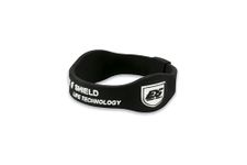 ENERGY SHIELD Wristband Energize-Pro Negative Ion Band for Men and Women Silicone Bracelet Black Colour (Medium)