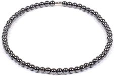 Drkao Magnetic Therapy Hematite Necklace, Hematite Magnet, Support The Immune System, Magnet Necklace, Relieve Stress and Frustration, Health Gifts for Family