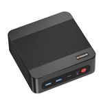BOSGAME P4ultra Office-Gaming-Mini PC, Ryzen 7 7730U (Up to 4.5GHz), 16GB DDR4 RAM 1TB NVMe SSD Mini Desktop PC, HDMI/DP/USB-C, Triple 4K Display, Dual 2.5G LAN, WiFi 6E, BT5.2, Mini Computer