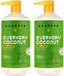 Alaffia Everyday Coconut Hydrating Body Lotion, Normal to Dry Skin, Moisturizing Coconut Oil is Support for Soft & Supple Skin, Purely Coconut, 2 Pack - 32 Fl Oz Ea