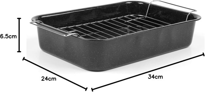 Russell Hobbs 34cm Roaster – Black Non-Stick Baking Pan