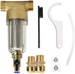 Roastove Spin Down Sediment Water Filter, Pre-Filter for Whole House, Contains Two 3/4" Push-to-Connect Fittings, Rated at 50 Micron