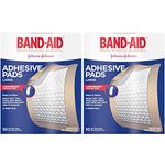 Band-Aid Brand Adhesive Bandages, Large Adhesive Pads, 10-Count Bandages (Pack of 2)