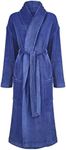 Champion Ladies AVA Warm Fleece Nightwear Dressing Gown Robe Blue 8-10