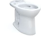 TOTO Drake Elongated Tornado Flush Toilet Bowl, WASHLET+ Ready, Cotton White - C776CEGT40#01