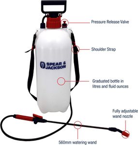 Spear & Jackson 8L Pump Action Pressure Sprayer – Garden & Patio