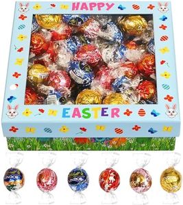 Easter Chocolate Truffles Gift Box, 50 Gourmet Individually Wrapped Truffles, Luxury Box Of Chocolates For Easter Gift Baskets, Spring Celebrations, And Candy Gifts