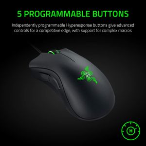 Razer DeathAdder Essential Gaming Mouse – Ergonomic Wired USB