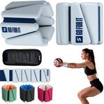 SPORTBIT Wrist Weights for Women - Pair of 1lb Platinum-Cured Silicone Wrist and Ankle Weights, Adjustable, Durable, Non-Slip Design, Ideal for Strength Training, Yoga, Running and Home Activities