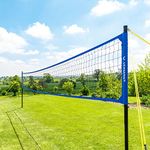 Vermont Portable Volleyball Set - Garden/Beach Set | Professional Regulation Volleyball Net - Aluminium Telescopic Posts | Foldable Design | Carry Bag Included (Pro (32ft))