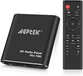 HDMI Media Player, Black Mini 1080p Full-HD Ultra HDMI Digital Media Player for -MKV/RM- HDD USB Drives and SD Cards