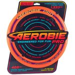 Aerobie Pro Ring Outdoor Flying Disc, 14 inches, Orange