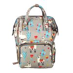 House of Quirk Maternity Backpack Baby Boy Girl Large Capacity Convenient Baby Backpack (Alpaca Grey)