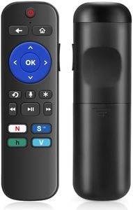 Voice Universal Remote Control for Roku Stick Remote Replacement, for Roku All Streaming Players, Steaming Sticks, Audio and TVs, with 4 App Shorcut Keys