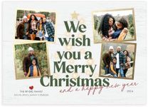 Let's Make Memories Personalized Photo Christmas Cards with Envelopes - Premium Quality - 5x7-2024 Holiday Cards & White Envelopes - Oh Christmas Tree - 50 ct