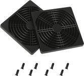 Nivithi 124x124mm Dust Filter PC,120mm fan grill 2pcs PC Case Cooling Fan Dust Filter Mesh Net Cover,PC Dust Cover,with Fan Cover 3 in 1,with Screws.Black