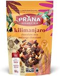 Prana Kilimanjaro Deluxe Chocolate Mix | Organic Trail Mix | Non-GMO, Gluten Free, Vegan Snack | 70% Cocoa Dark Chocolate with Cashews, Raisins, Almonds, Walnuts & Cranberries (150g)