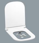 Parryware Verve Soft Close Toilet Seat Cover with hinges (Standard Size, White) I Commode Seat Cover I Seat Closes Quietly without Slamming sound I For Bathroom Fixtures