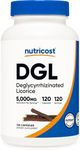 Nutricost DGL Deglycyrrhizinated Licorice Extract Capsules (5,000 mg Equivalent Per Serving, 120 Servings) - Non GMO, Vegan