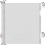 Dikots White Retractable Stair Gate