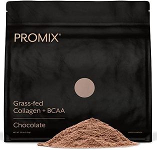 Hydrolyzed Collagen Peptides Powder Complete Protein I Grass Fed, Pasture Raised Cows I Flavorless, Odorless I Keto Paleo Gluten Free I Organic Chocolate I Non GMO BCAA I Lean Muscle + Joints, Promix