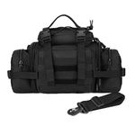 Huntvp Tactical Waist Bag Molle Fanny Pack Bumbag Assault Sling Shoulder EDC Bag Carry-on Bag Handbag for Working Camping Hiking Outdoors Activities Black