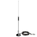 Bingfu 24 inch Magnetic CB Radio Antenna 27MHz PL259 & BNC Male Compatible with Cobra Midland Uniden Maxon President Mobile CB Radio Car Truck CB Antenna Kit