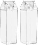 2x Box Sweden 1L Crystal Fridge Bottle Water/Juice Beverage Clear Storage w/Lid