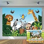 Jungle Animals Backdrop Cartoon For