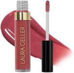 LAURA GELLER NEW YORK Color Luster Lip Gloss - Rhubarb Crumble | Non-Sticky Lip Gloss Treatment with Sheer High-Shine Color