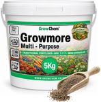 Grow Chem Growmore Fertiliser (5KG Bucket) Multi-Purpose Plant Food Granules – NPK 7-7-7 Nourishes Plants with Essential Nutrients – Suitable for All Plant Types – Garden Fertiliser