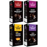 Colombian Brew Hazelnut Instant 50g, Caramel Instant 50g, Vanilla Instant 50g, Pure Instant Coffee Powder 50g, No Sugar Vegan,(Gift Pack Box Diwali, Rakhi) Buy 3 Get 1 Free