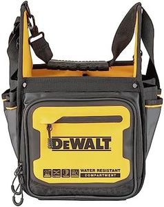 DEWALT 11 in. Electrian Tote Tool Bag, Water Resistant Compartment, 34 Pockets (DWST560105)