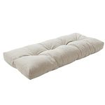 FUNHOME Comfortable Outdoor Bench Cushion, Lounge Seat Pads,(Pack of 1), Swing Cushion for Lounger Garden Furniture Patio Lounger Bench,42x18 Inch-Antique Beige