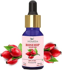 Homeda Organic Rosehip Seed Oil for Face (15 ml), 100% Pure Cold Pressed Rose hip oil Facial Oil, Aromatherapy