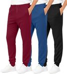 3 Pack Boys Tricot Sweatpants Joggers Kids Boy Jogger Sweatpant Pant Track Pants Athletic Workout Gym Apparel Training Fleece Tapered Slim Fit Tiro Soccer Casual Clothing,Set 8,XL (18/20)