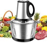 Food Chopper Meat Mincer 2L 500W Electric Meat Grinder Blender Mincer Mixer Meat Chopper Stainless Steel Electric Chopper Automatic Food Processor Machine