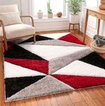 ARSLA RUGS Fluffy Rug for Kid's Room Soft Fur Shaggy Carpet for Bedroom, Home Decor Area Rugs for Hall, Living Room Carpet, Kitchen Mats for Floor, Ultra Plush & Cozy Comfort for All Spaces 5X7 Feet.