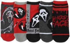 Bioworld Ghostface Character Art Women’s 5-Pair Ankle Socks